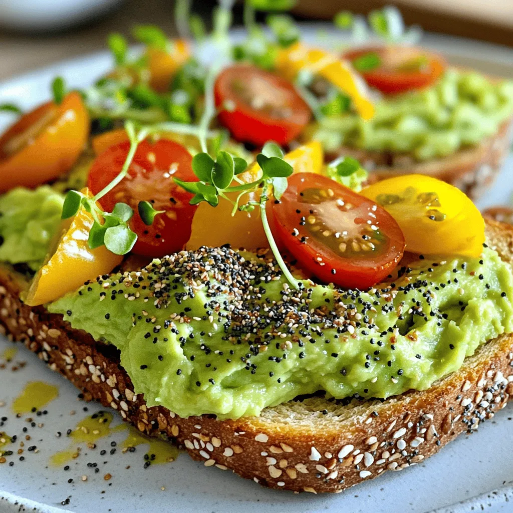 Vegan Avocado Toast with Everything Bagel Seasoning Delight