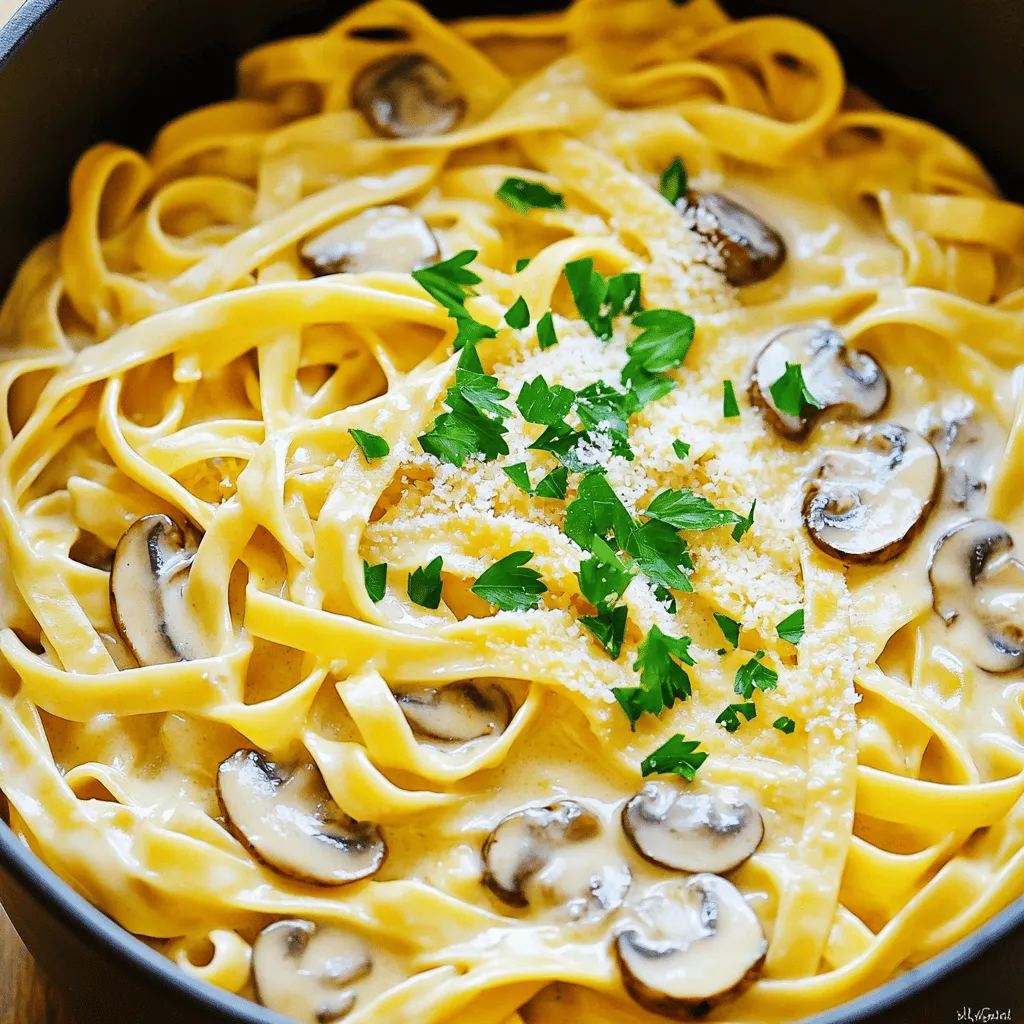 One-Pot Creamy Mushroom Pasta Easy Dinner Delight
