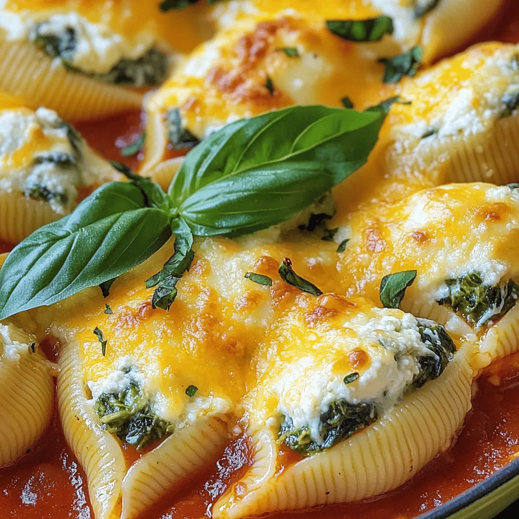 Cheesy Spinach Stuffed Shells Simple and Tasty Meal