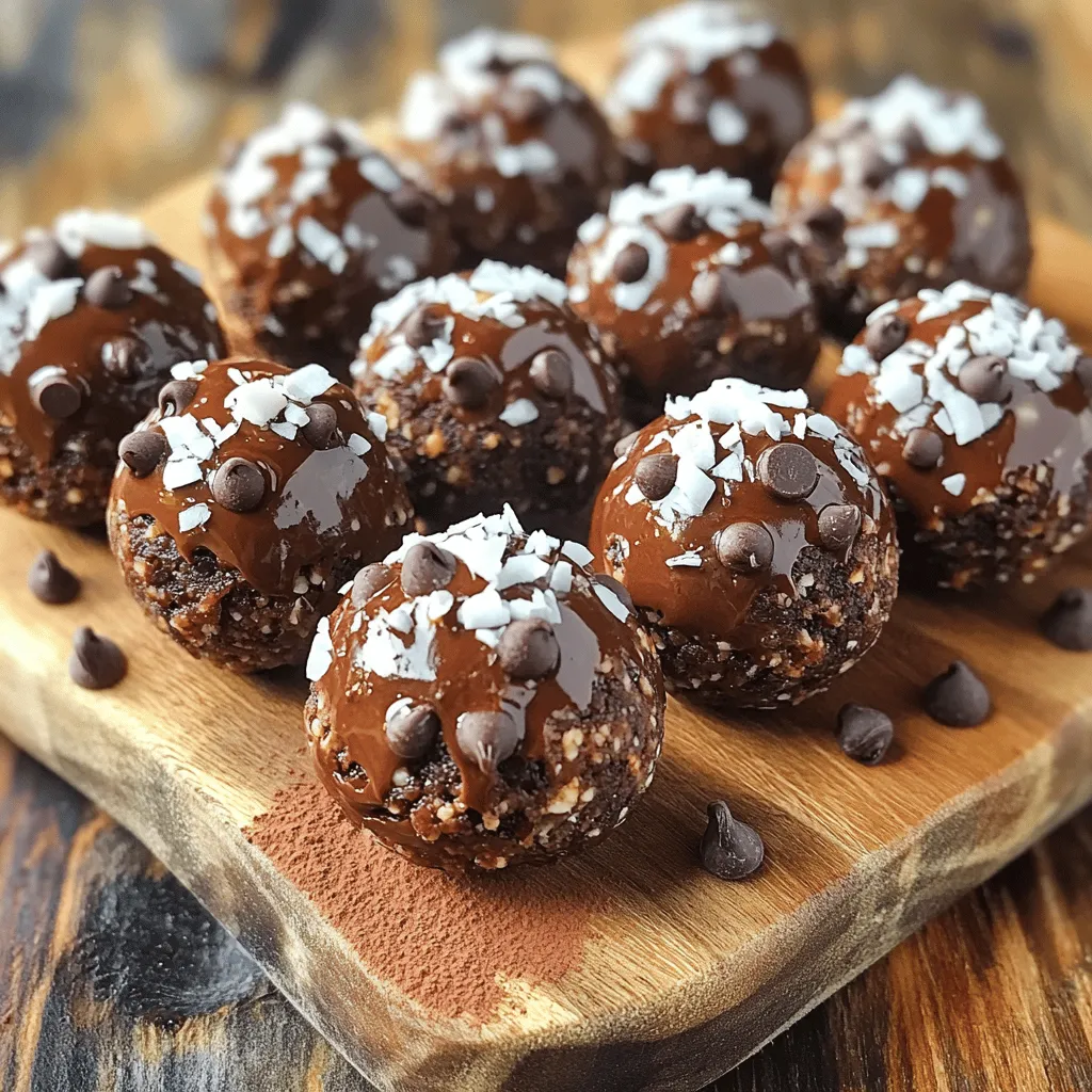 Triple Chocolate Energy Bites No Bake Tasty Treat