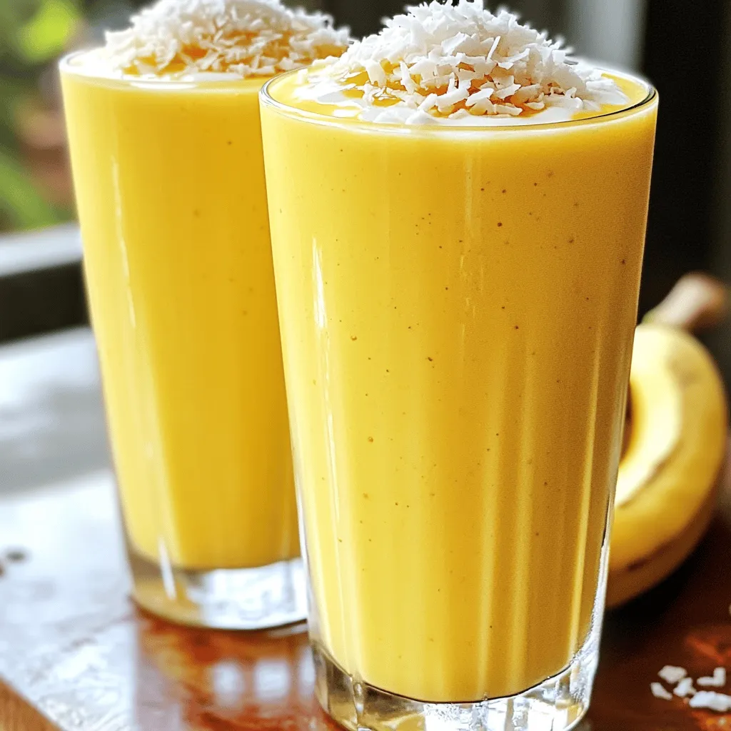 Creamy Coconut Banana Smoothie Tasty and Nutritious Recipe