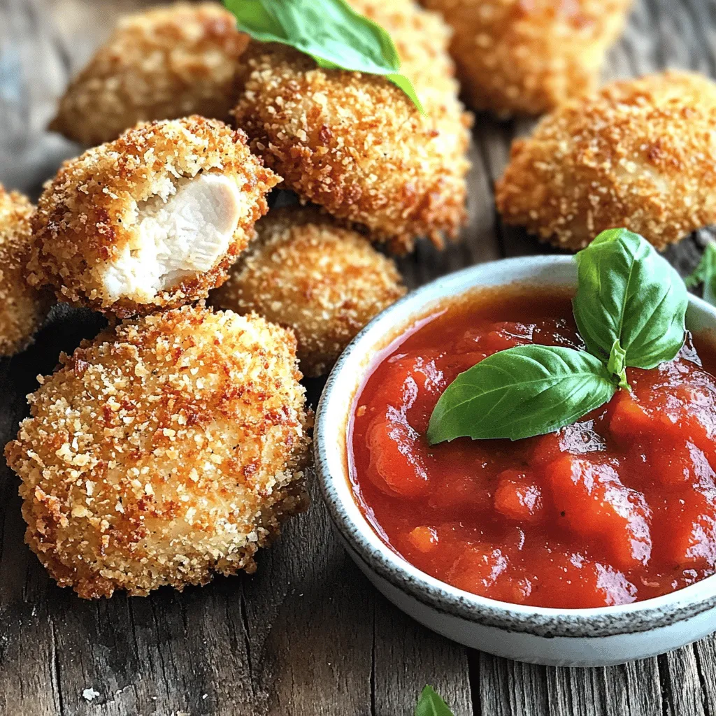Crispy Chicken Parmesan Bites Flavorful Snack Delight