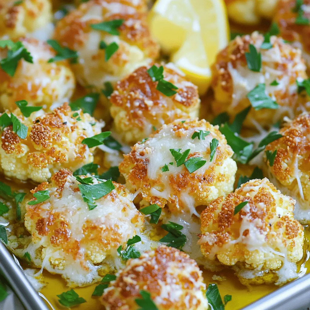 Garlic Parmesan Roasted Cauliflower Flavorful Side Dish