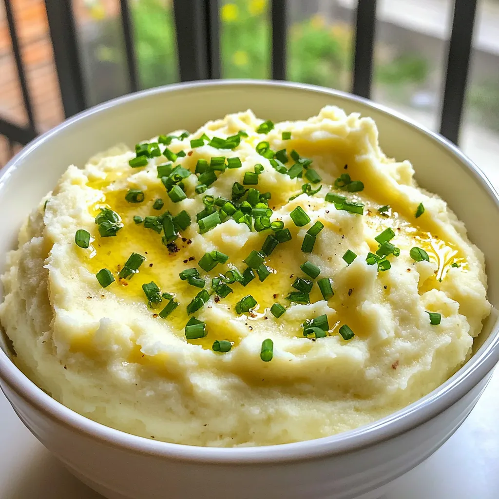 Creamy Roasted Garlic Mashed Cauliflower Delight