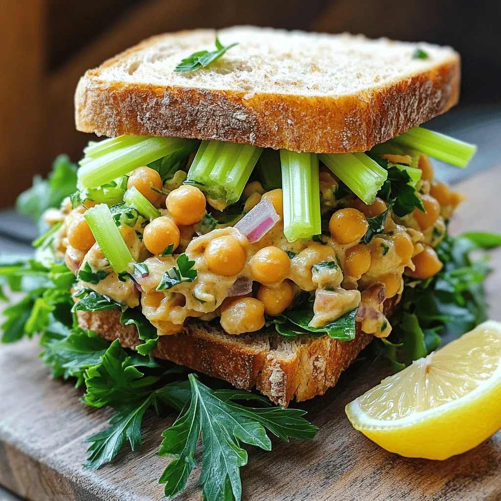 Chickpea Salad Sandwich Fresh and Flavorful Meal