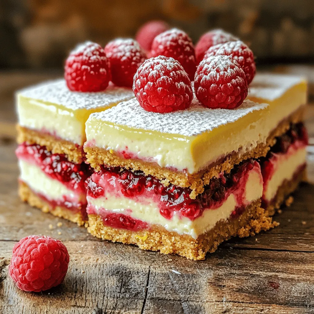Raspberry Lemon Cheesecake Bars Delightful and Fresh
