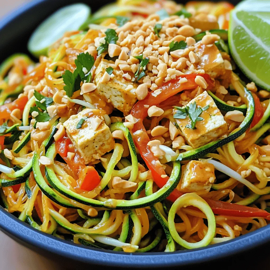 Zucchini Noodle Pad Thai Flavorful and Healthy Dish