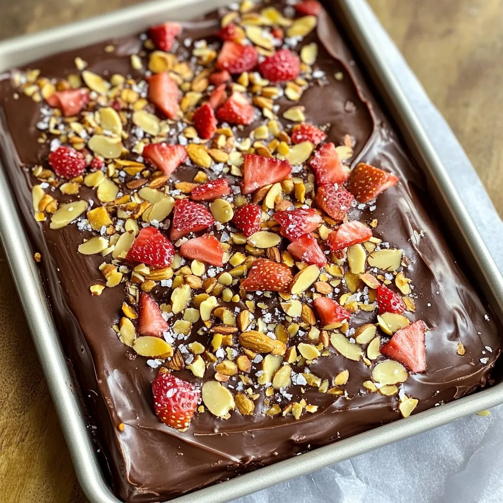 Chocolate Covered Strawberry Bark Delightful Treat