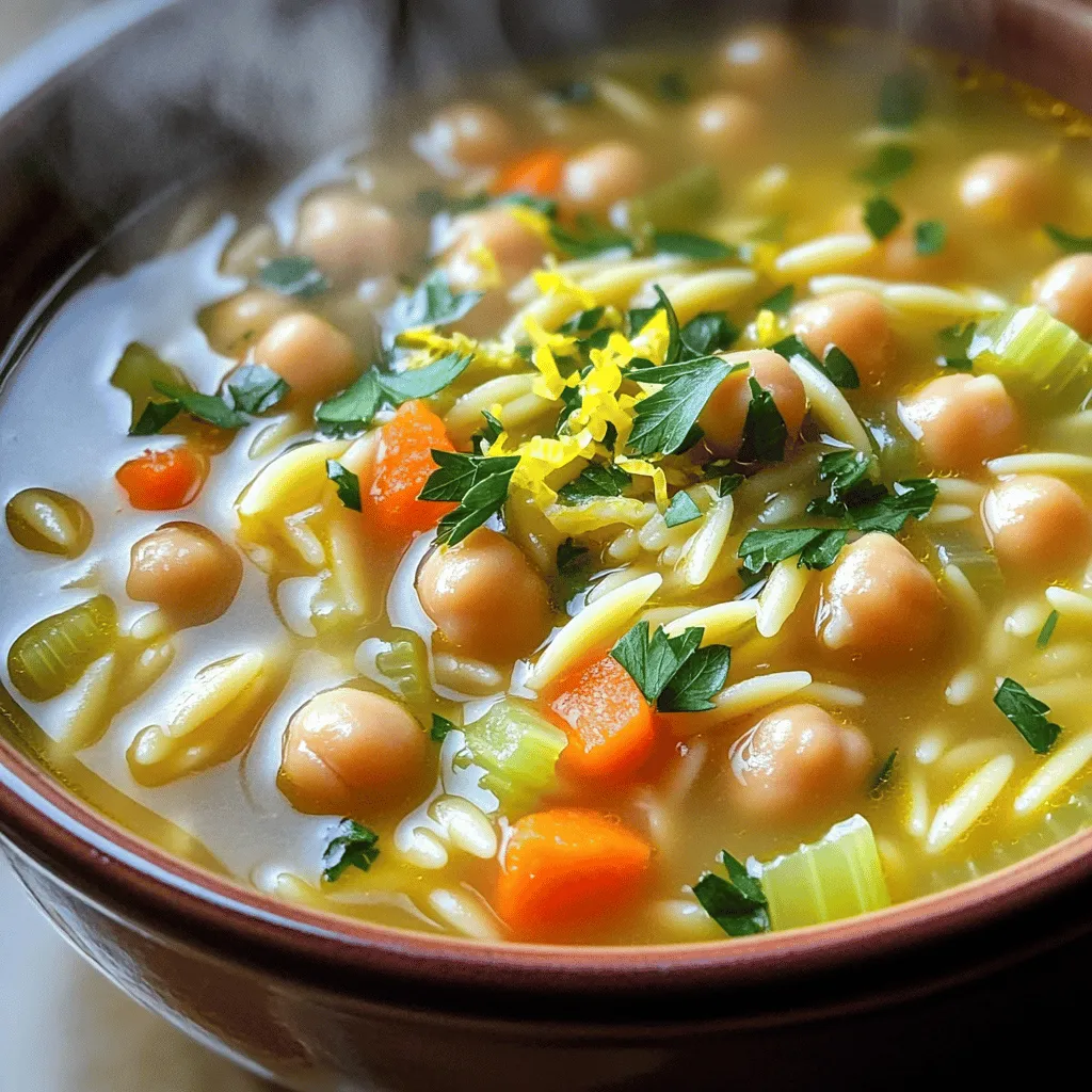 Lemon Chickpea Orzo Soup Simple and Comforting Dish
