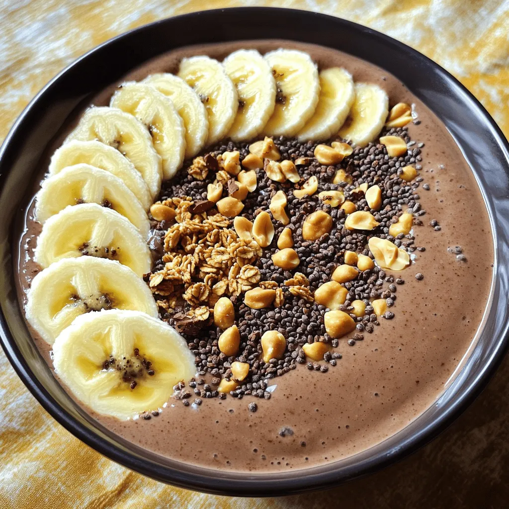 Chocolate Peanut Butter Smoothie Bowl Nourishing Recipe