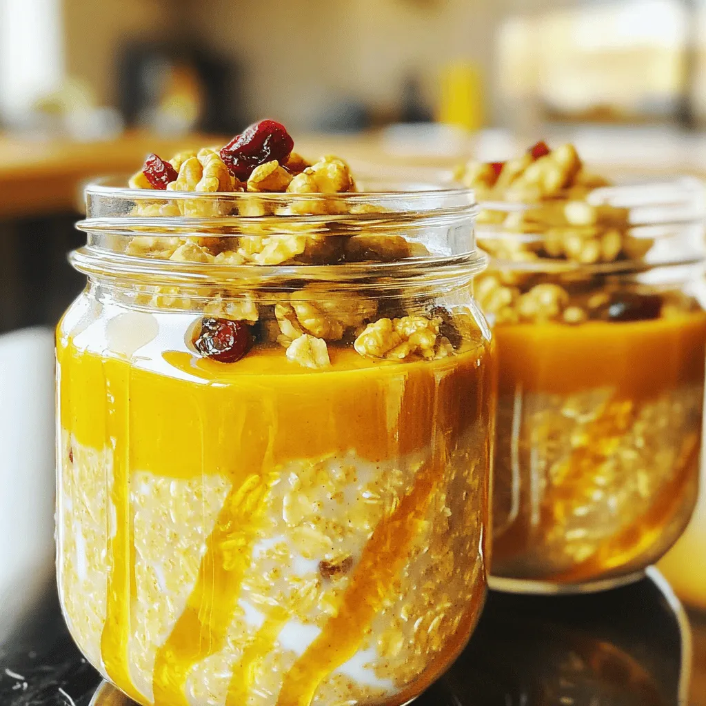 Pumpkin Spice Overnight Oats Tasty Breakfast Idea