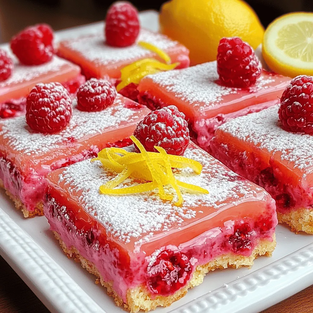 Raspberry Lemonade Bars Fresh and Tasty Dessert Treat