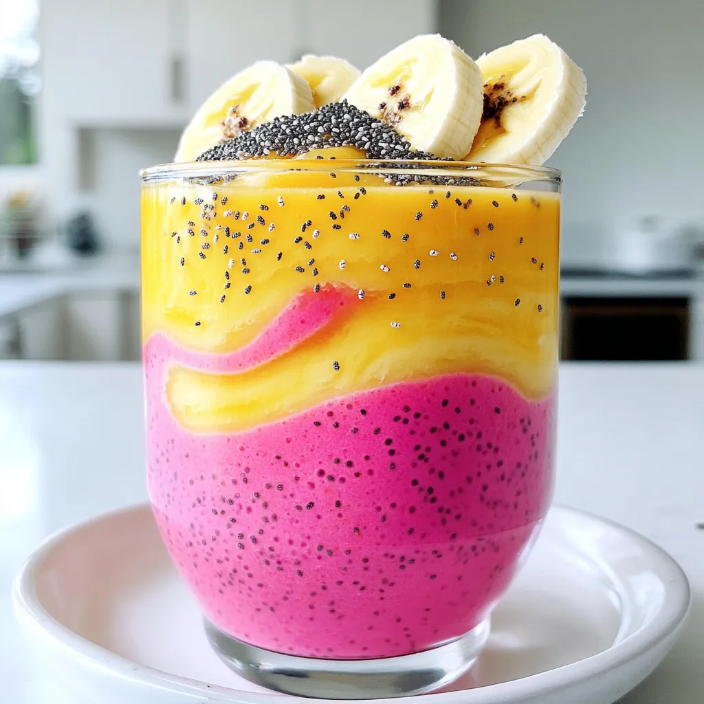 Mango Dragonfruit Smoothie Refreshing and Flavorful Drink