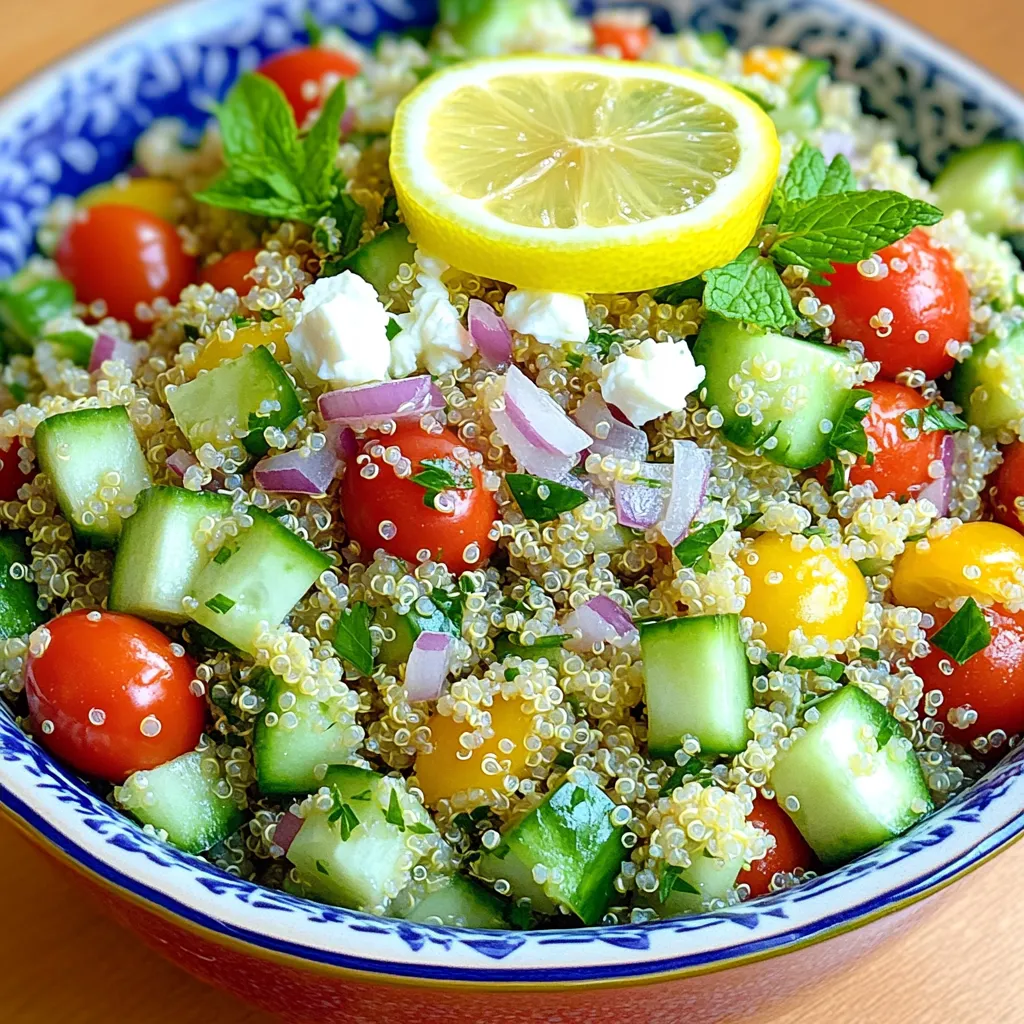 Lemon Herb Quinoa Salad Fresh and Flavorful Dish