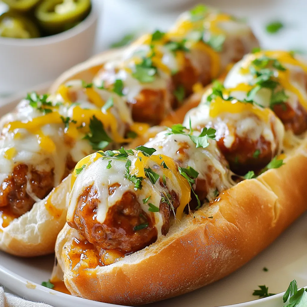 Tangy BBQ Meatball Subs Flavorful and Easy Recipe