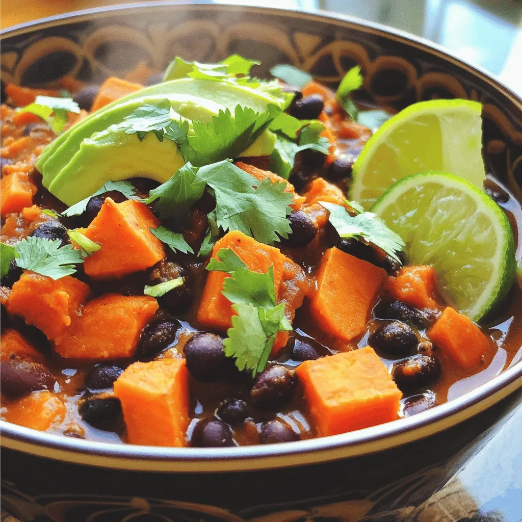 Savory Sweet Potato Black Bean Chili Recipe Delight