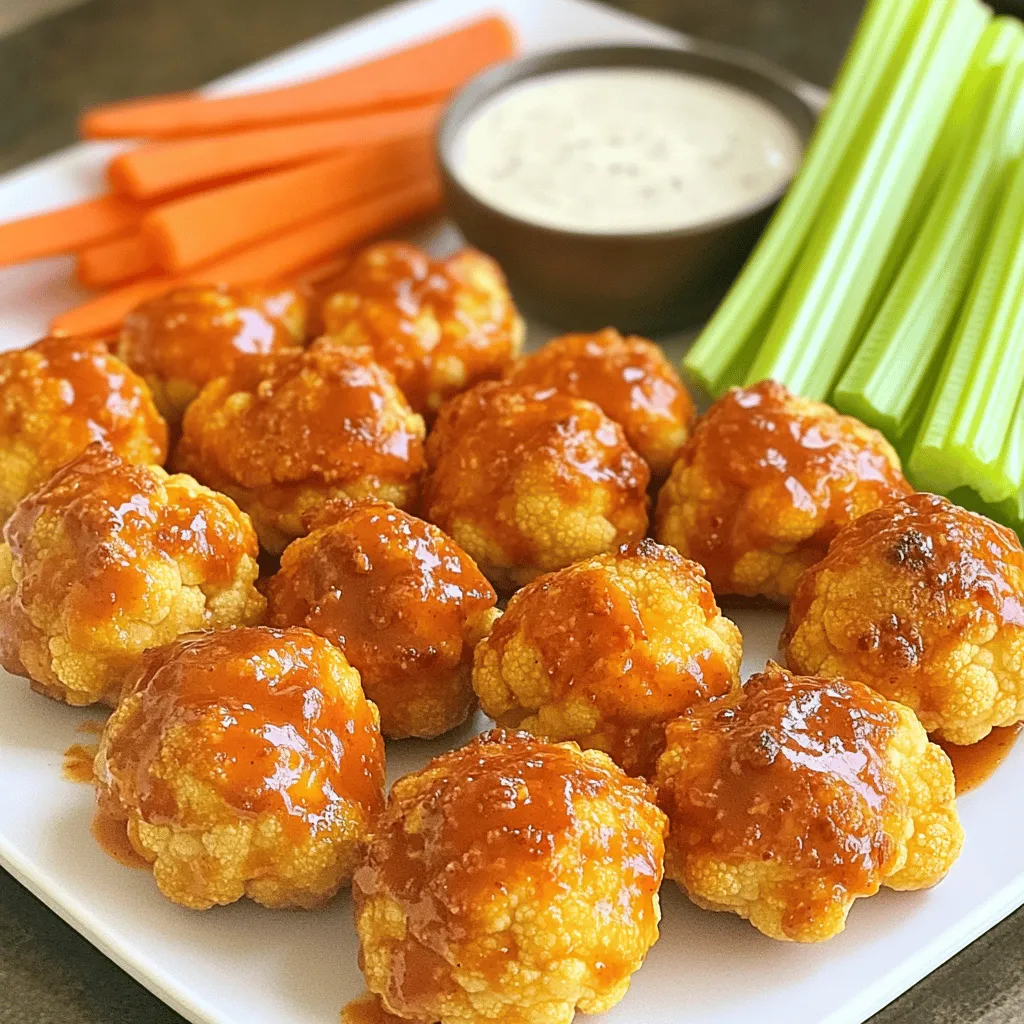 Buffalo Cauliflower Bites Crispy and Flavorful Snack