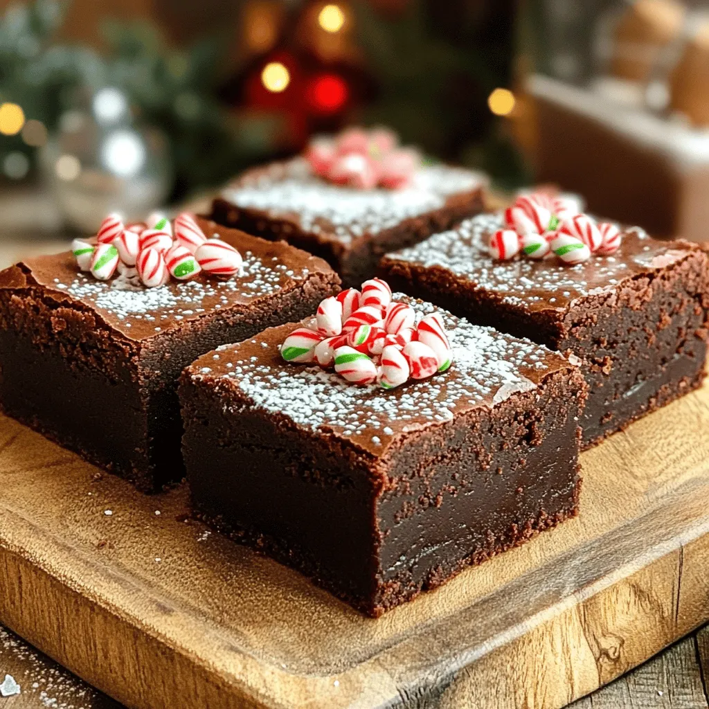 Peppermint Mocha Brownies Irresistible Holiday Treat