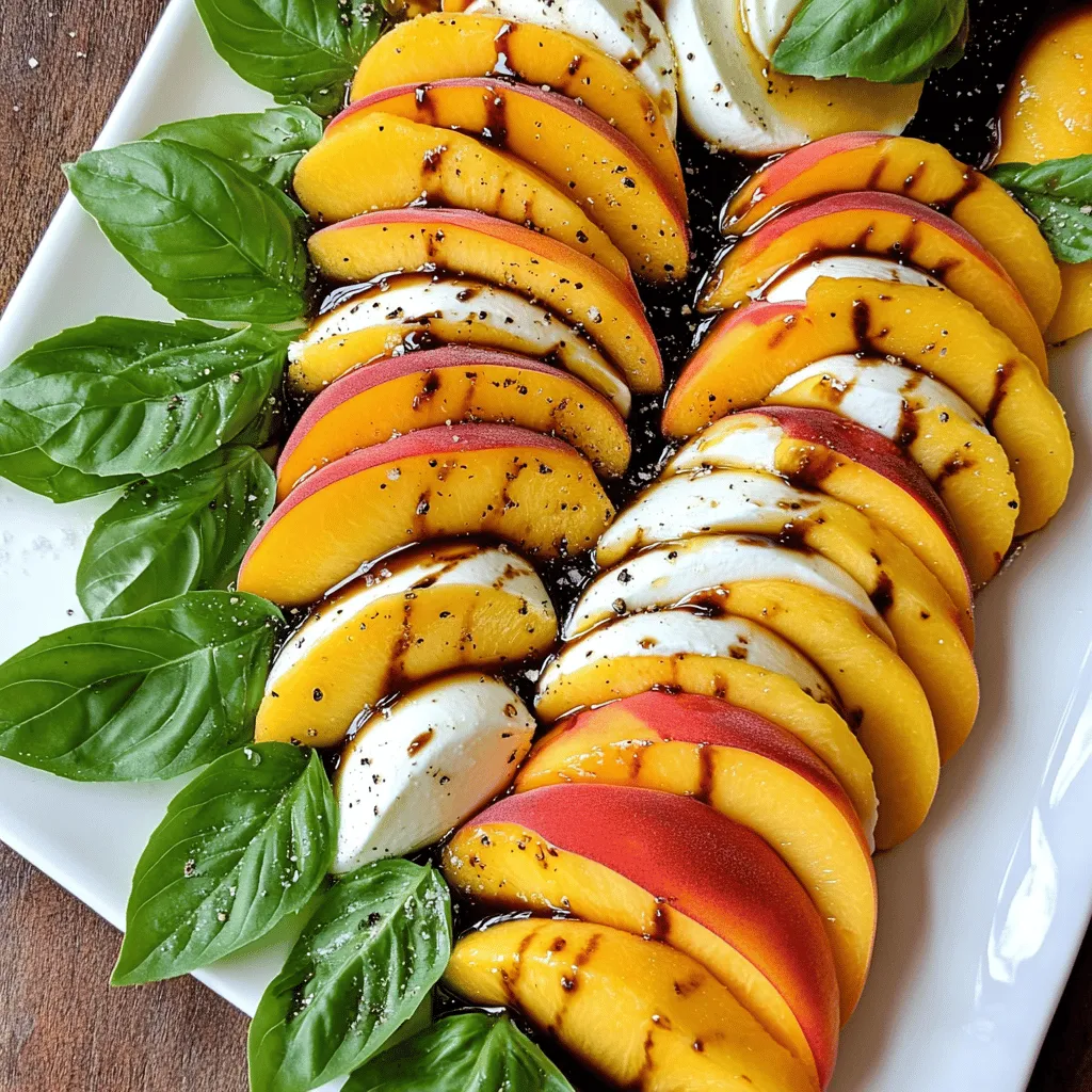 Peach Caprese Salad Fresh and Flavorful Delight