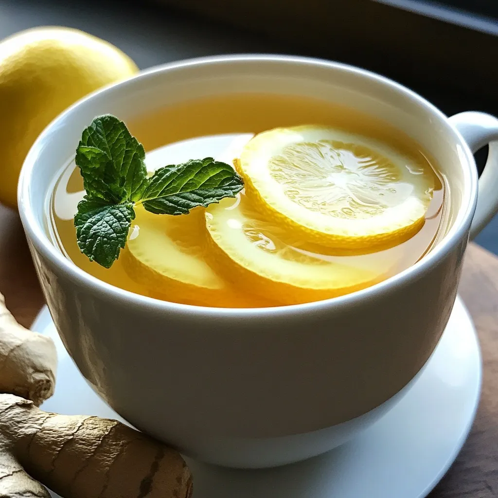Honey Lemon Ginger Tea Refreshing Health Boost