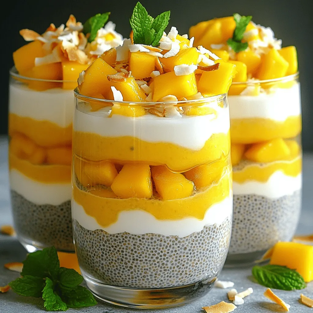 Coconut Mango Chia Pudding Creamy and Simple Delight