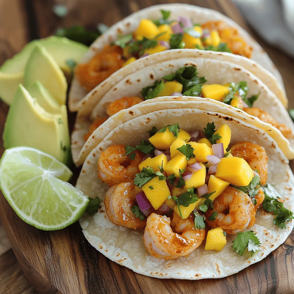Spicy Shrimp Tacos with Mango Salsa Flavor Burst
