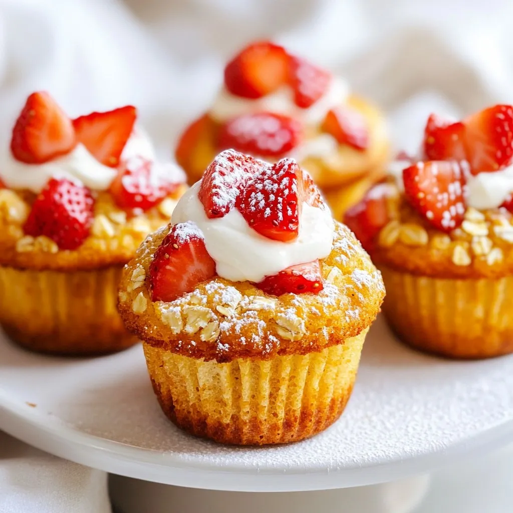 Strawberry Banana Oat Muffins Delightful and Simple Treat