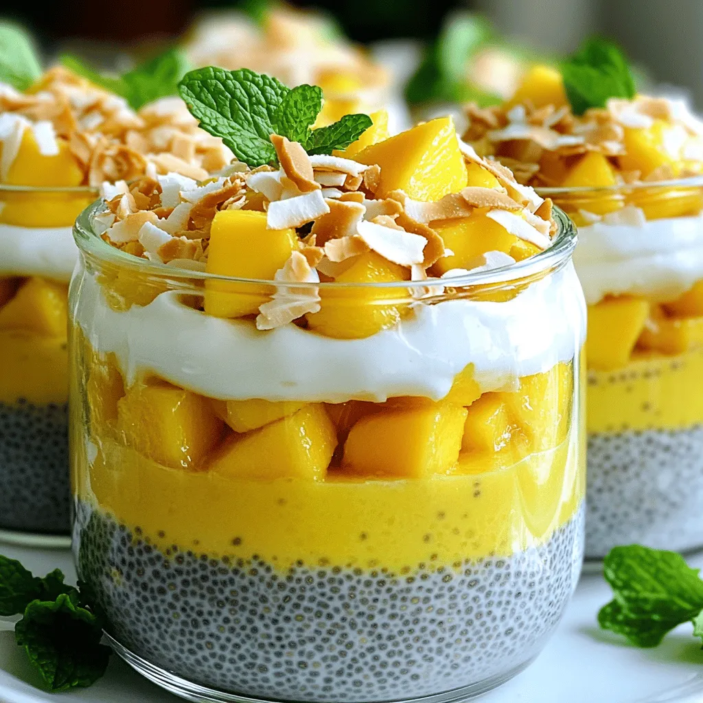 Mango Coconut Chia Pudding Fresh and Nutritious Treat