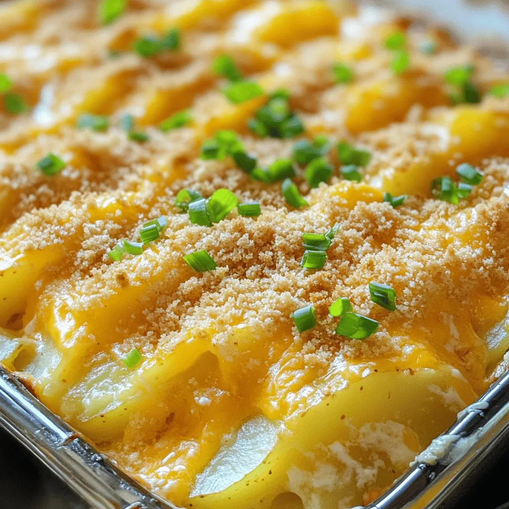 Cheesy Potato Casserole Comforting and Simple Dish