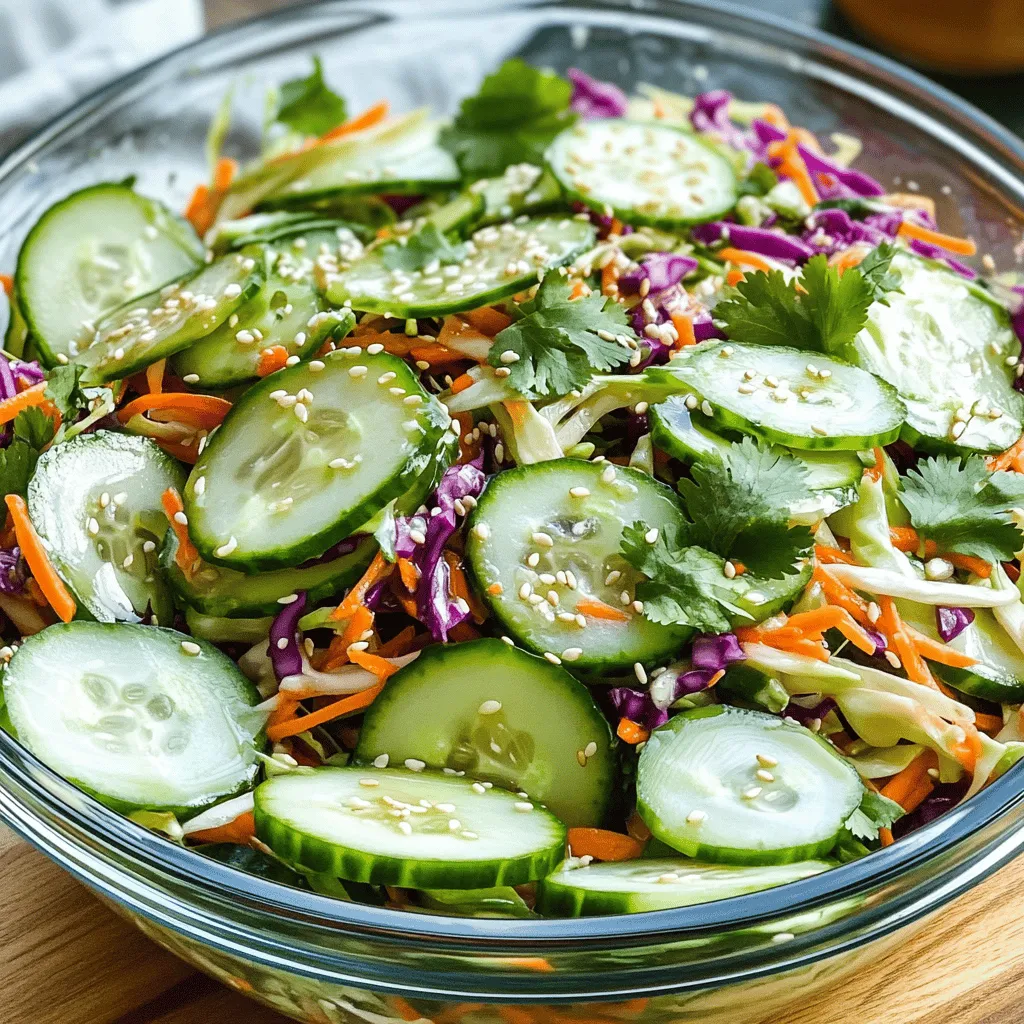 Cucumber Slaw Packed with Fresh Flavor and Crunch