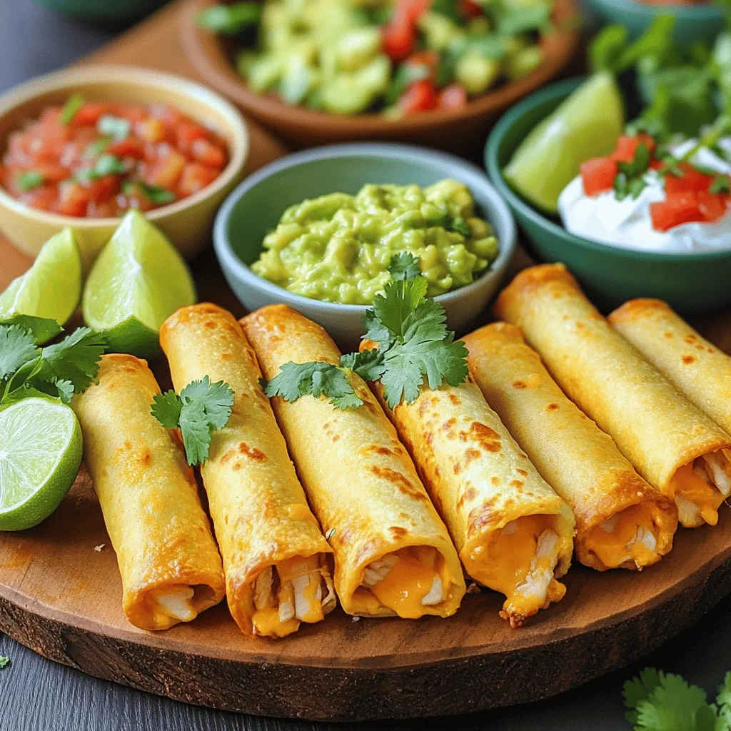 Baked Chicken Taquitos Flavorful and Crispy Treat