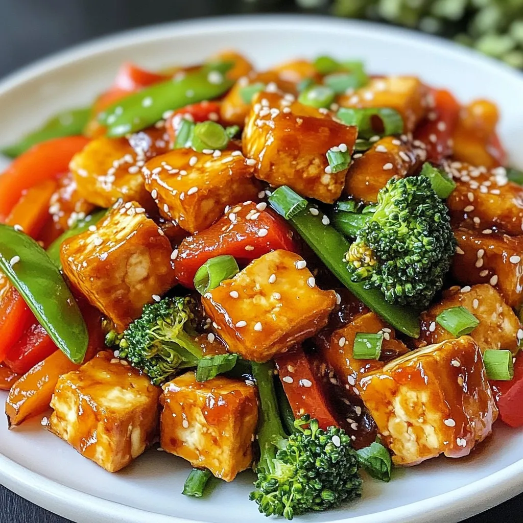 Sweet Chili Tofu Stir-Fry Quick and Flavorful Dish