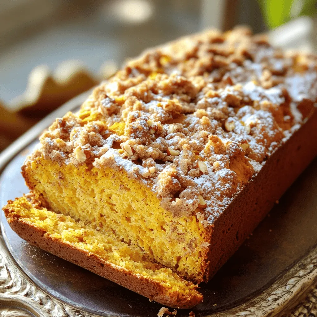 Pumpkin Streusel Bread Loaf Irresistible Fall Treat