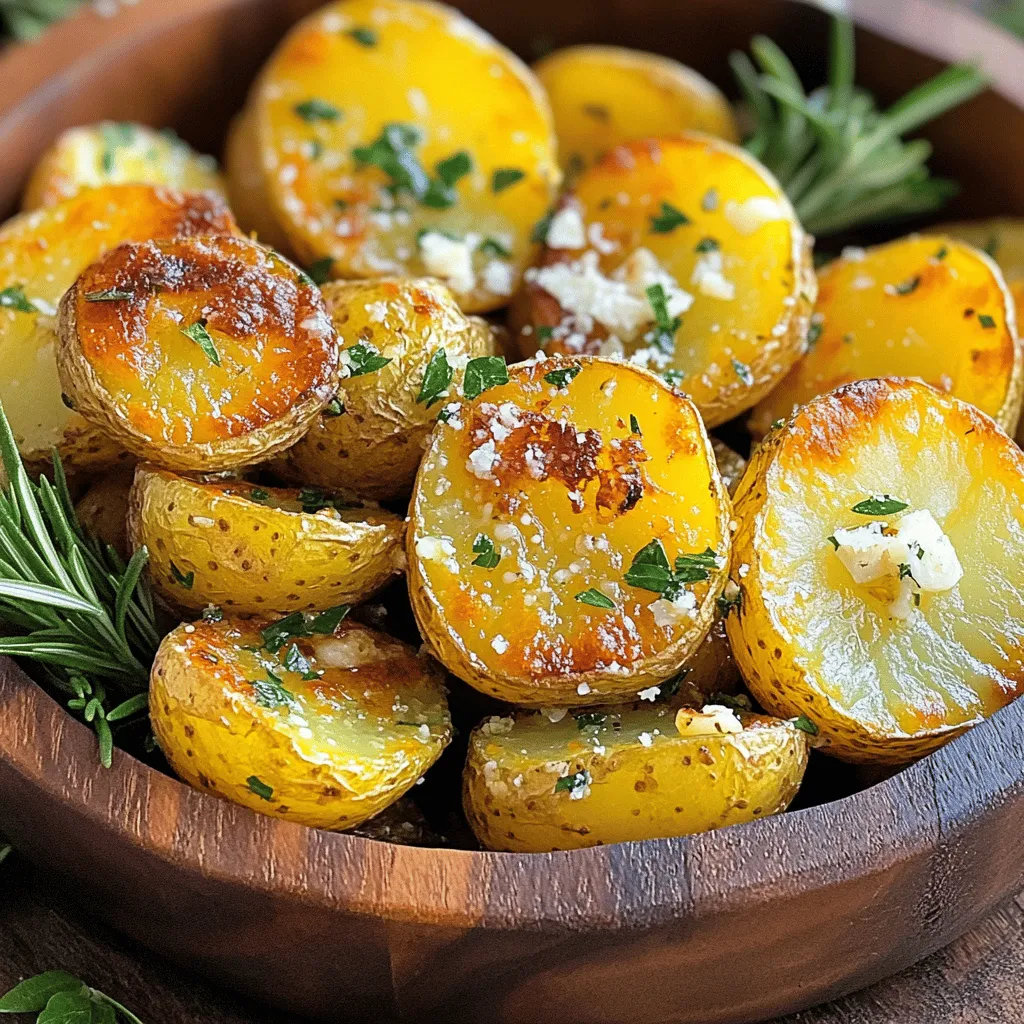 Parmesan Garlic Roasted Potatoes Crispy and Flavorful