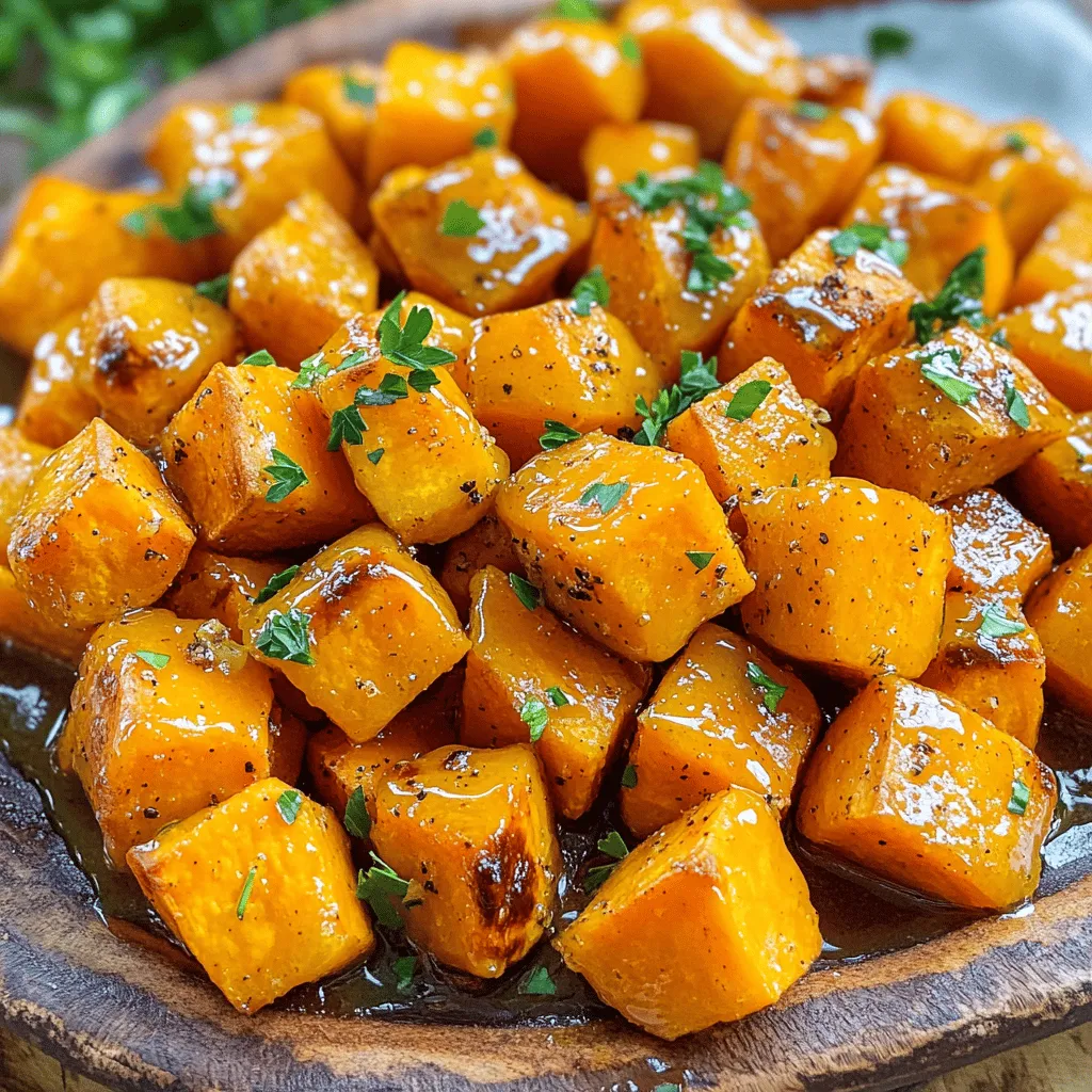 Honey Garlic Roasted Sweet Potatoes Flavorful Delight