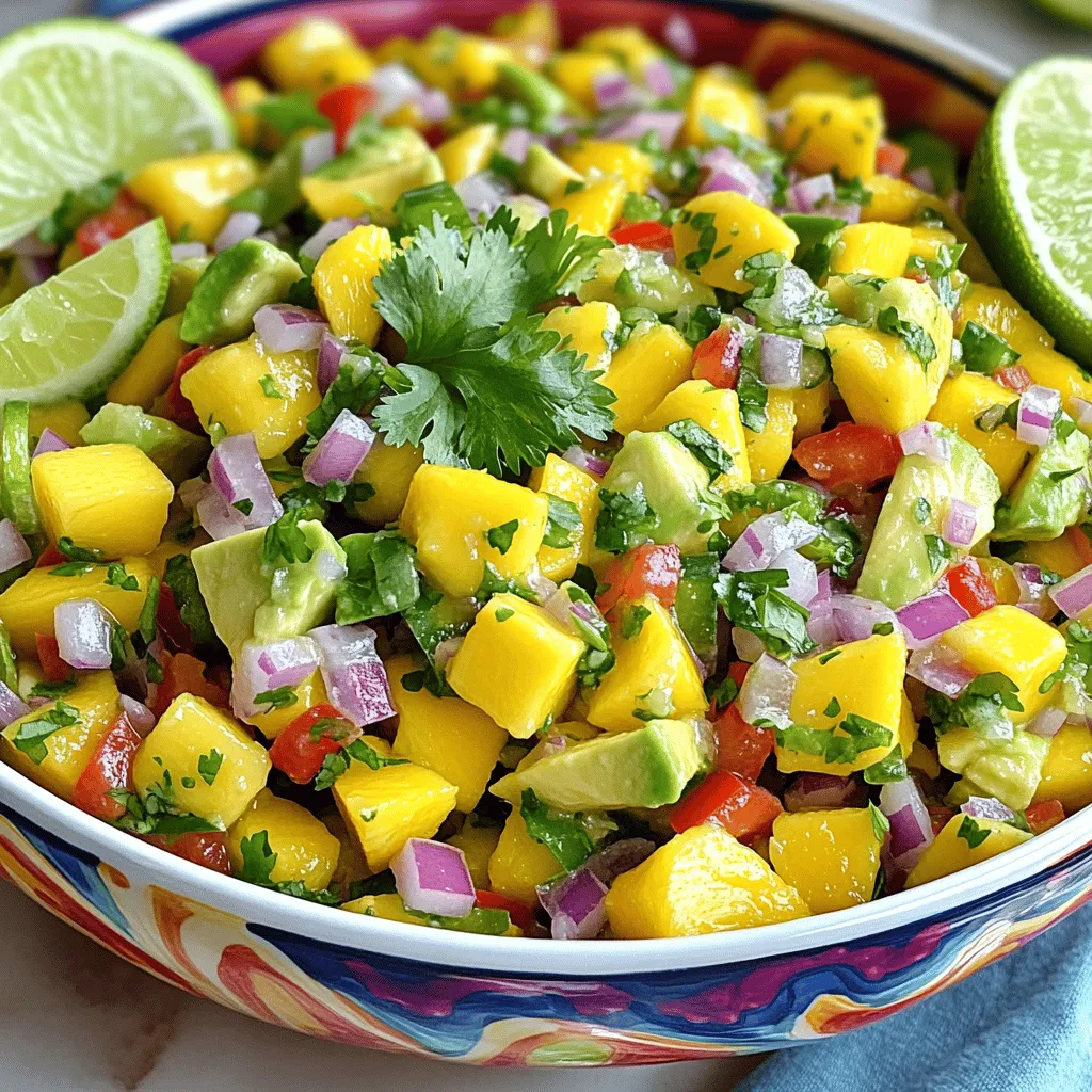Mango Avocado Salsa Flavorful Fresh Delight