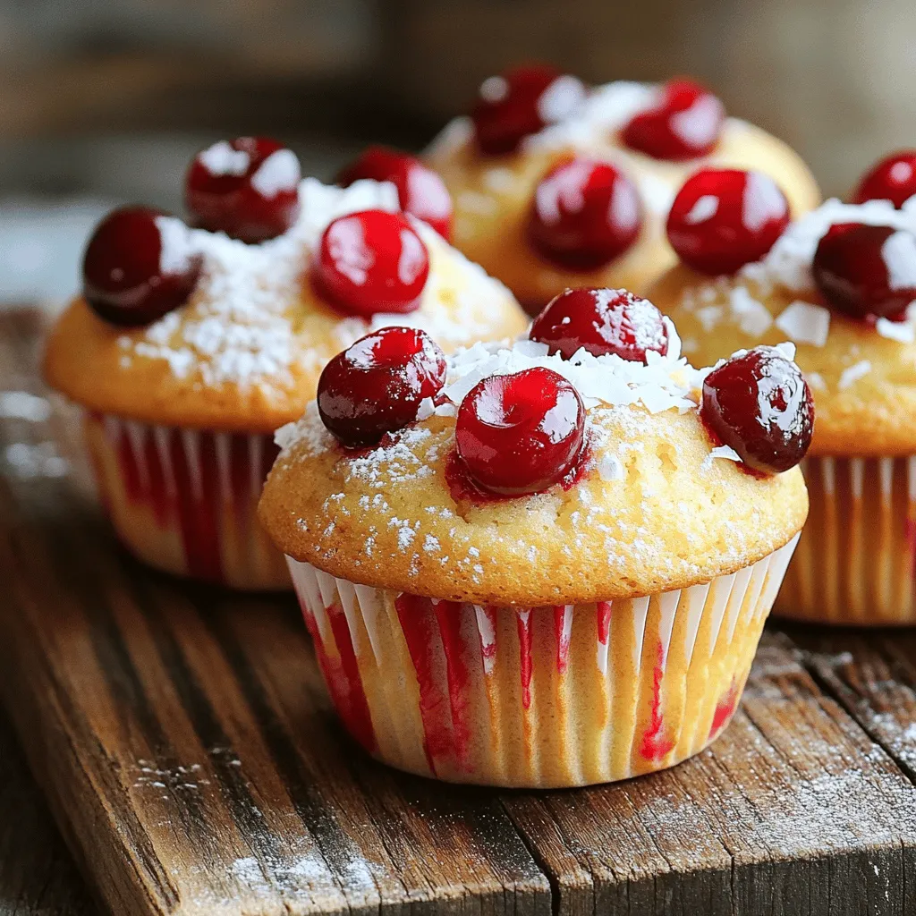 Cherry Coconut Muffins Tasty and Simple Delight