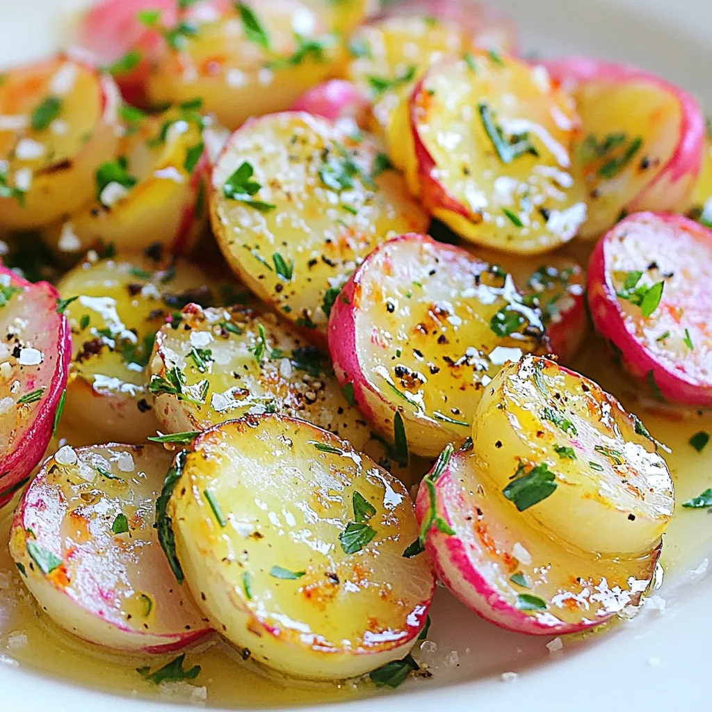 Garlic Butter Roasted Radishes Flavorful Side Dish