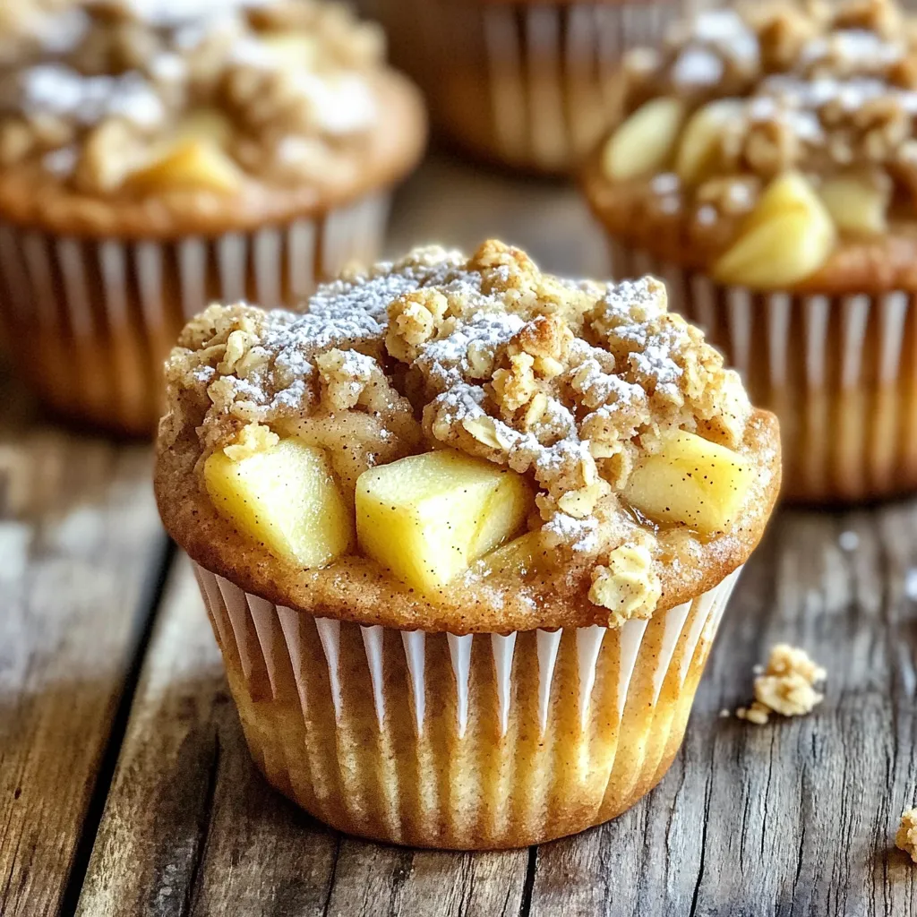 Apple Cinnamon Crumble Muffins Perfect for Breakfast