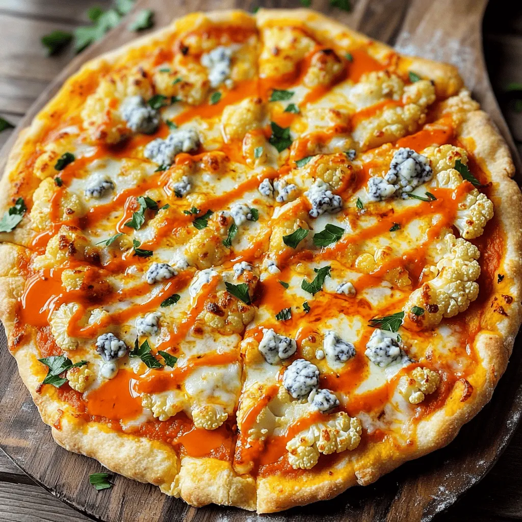 Buffalo Cauliflower Pizza Flavorful and Healthy Delight