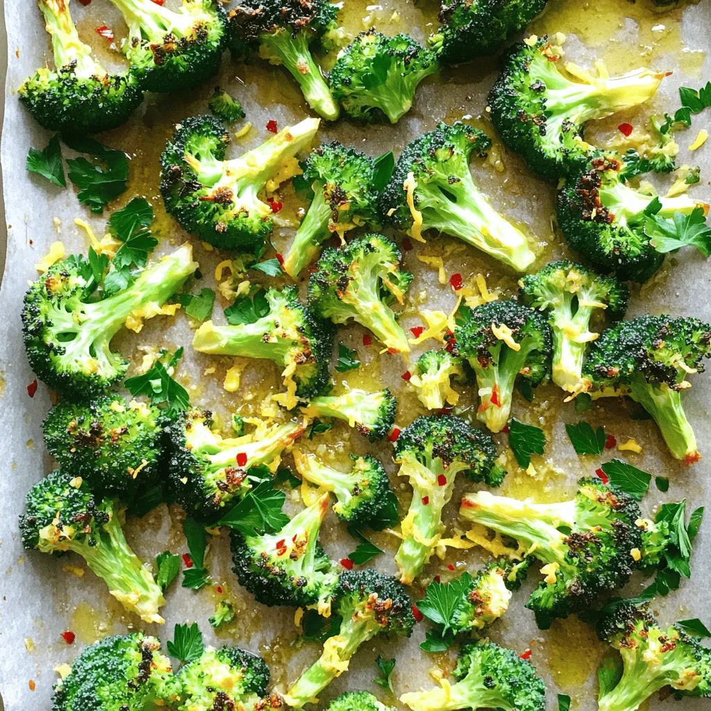 Lemon Garlic Roasted Broccoli Tasty and Simple Dish