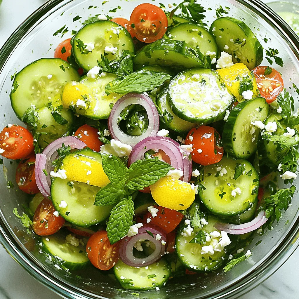 Lemon Cucumber Salad Fresh and Flavorful Delight