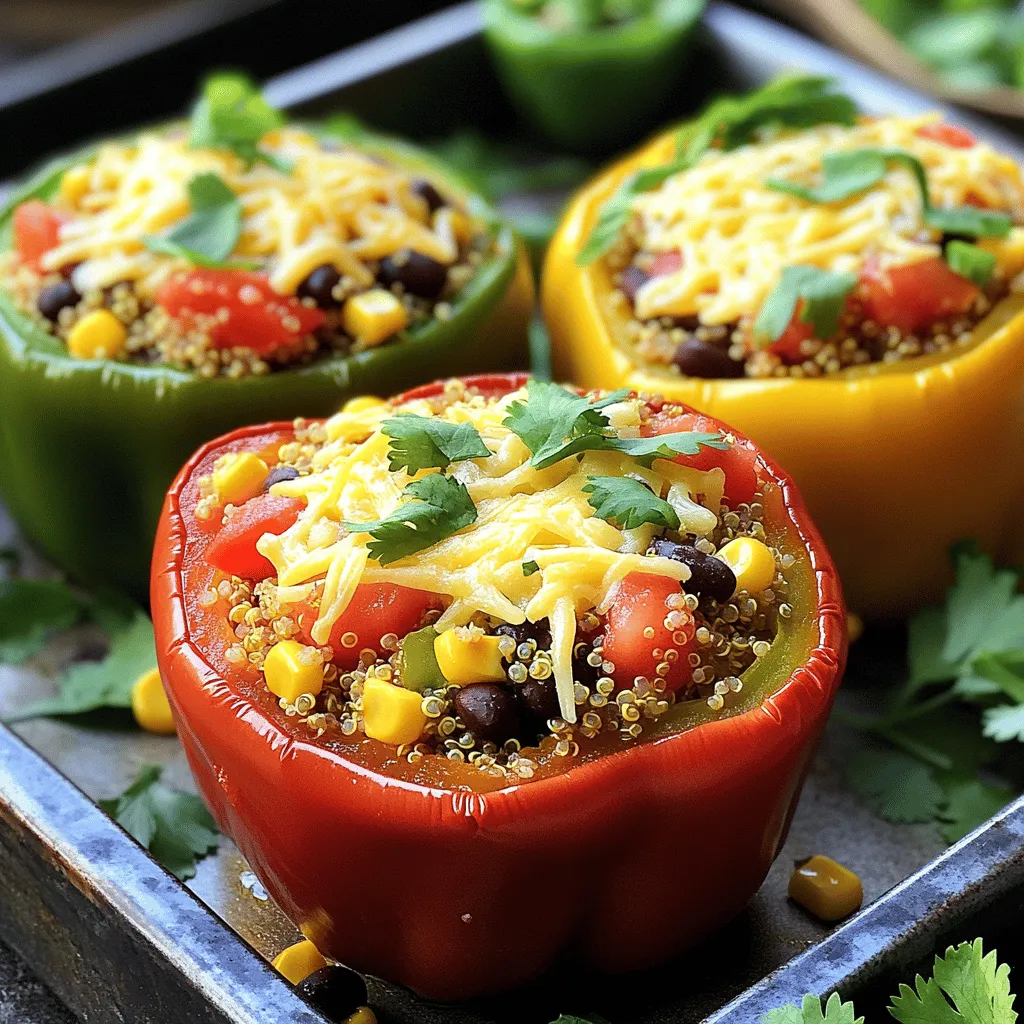 Vegetarian Stuffed Bell Peppers Flavorful and Filling Dish