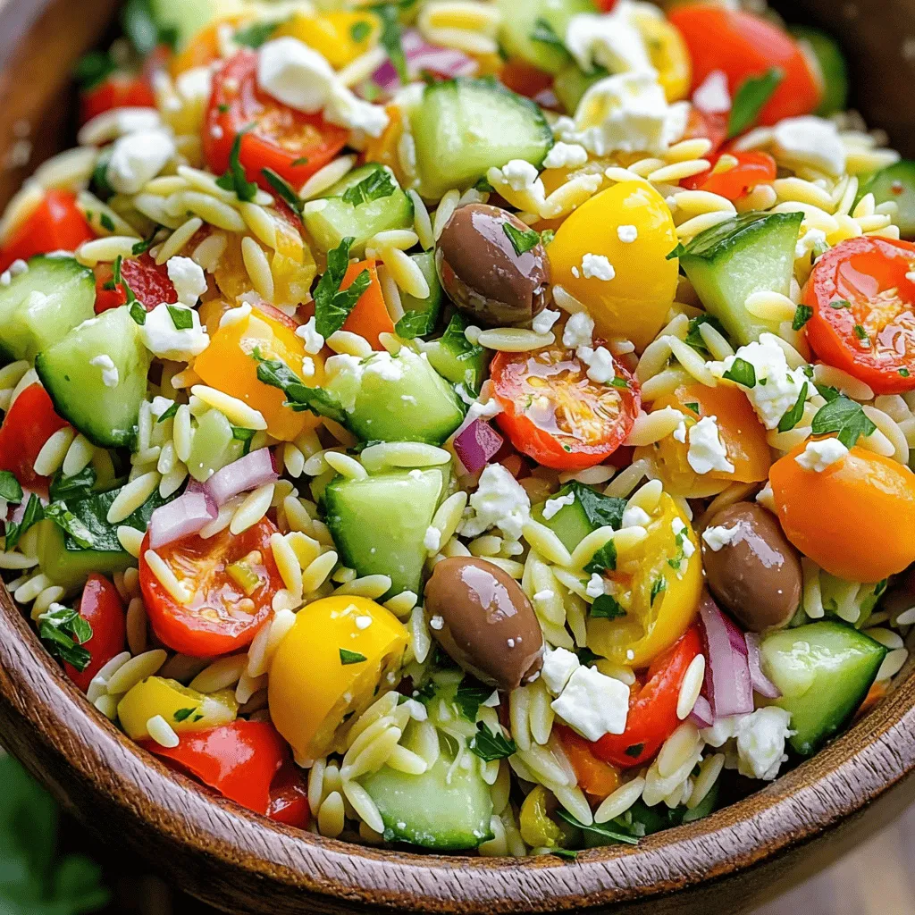 Greek Orzo Salad Fresh and Flavorful Delight