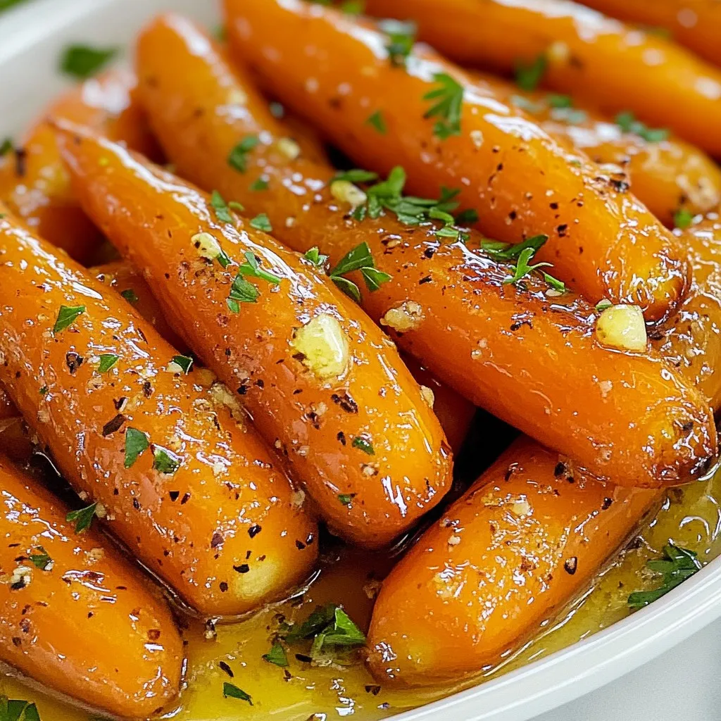 Honey Garlic Glazed Carrots Rich and Flavorful Dish