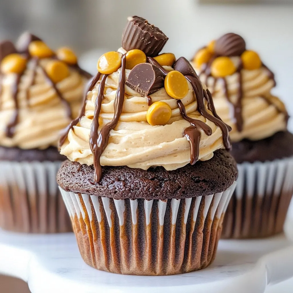 Chocolate Peanut Butter Cupcakes Rich and Decadent Treat