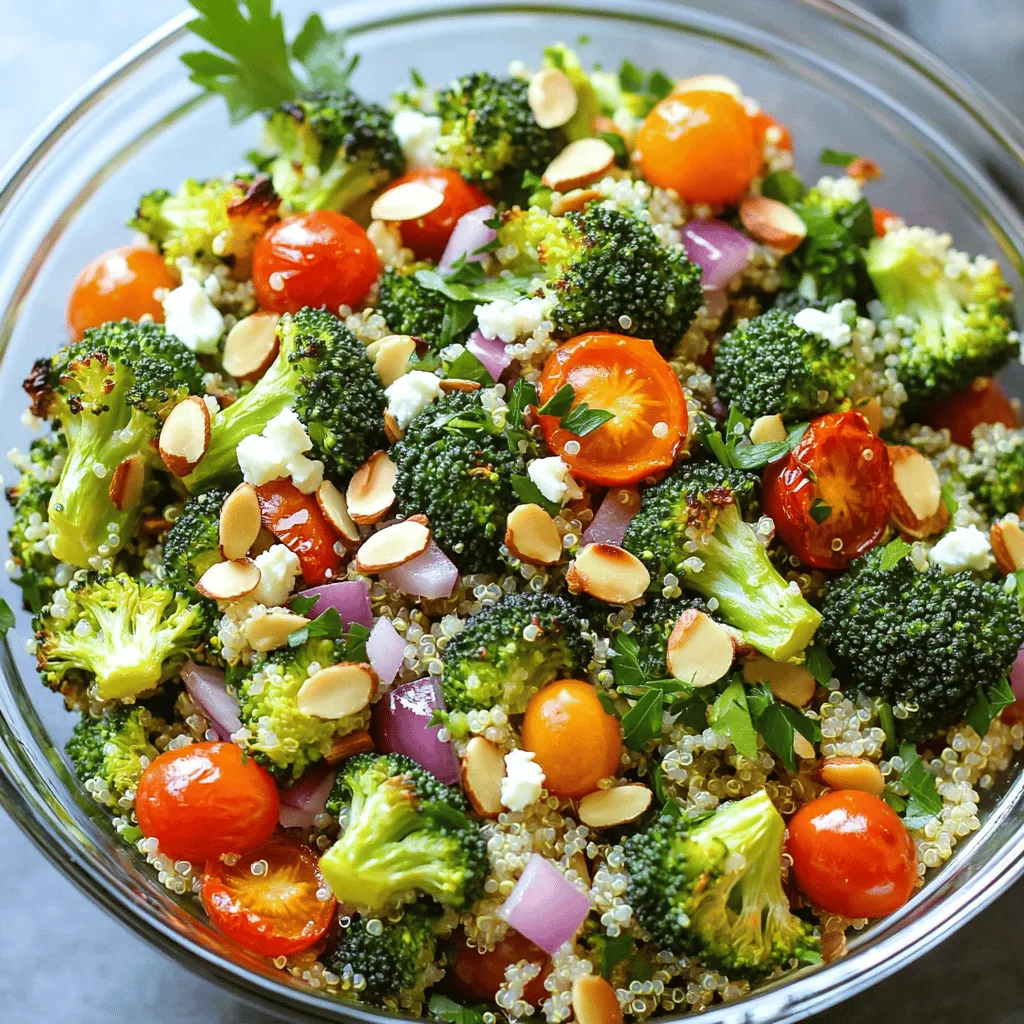 Roasted Broccoli Quinoa Salad Healthy and Filling Dish