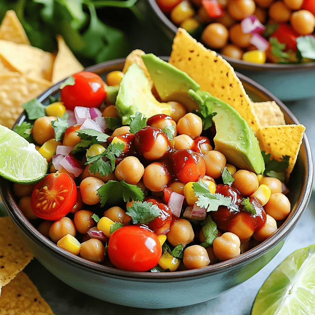 BBQ Chickpea Salad Bowls Flavorful and Fresh Meal