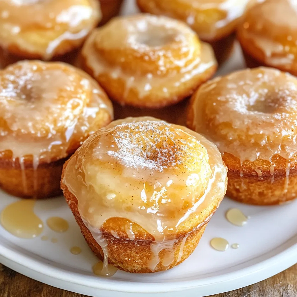 Maple Glazed Donut Muffins Tasty and Simple Recipe