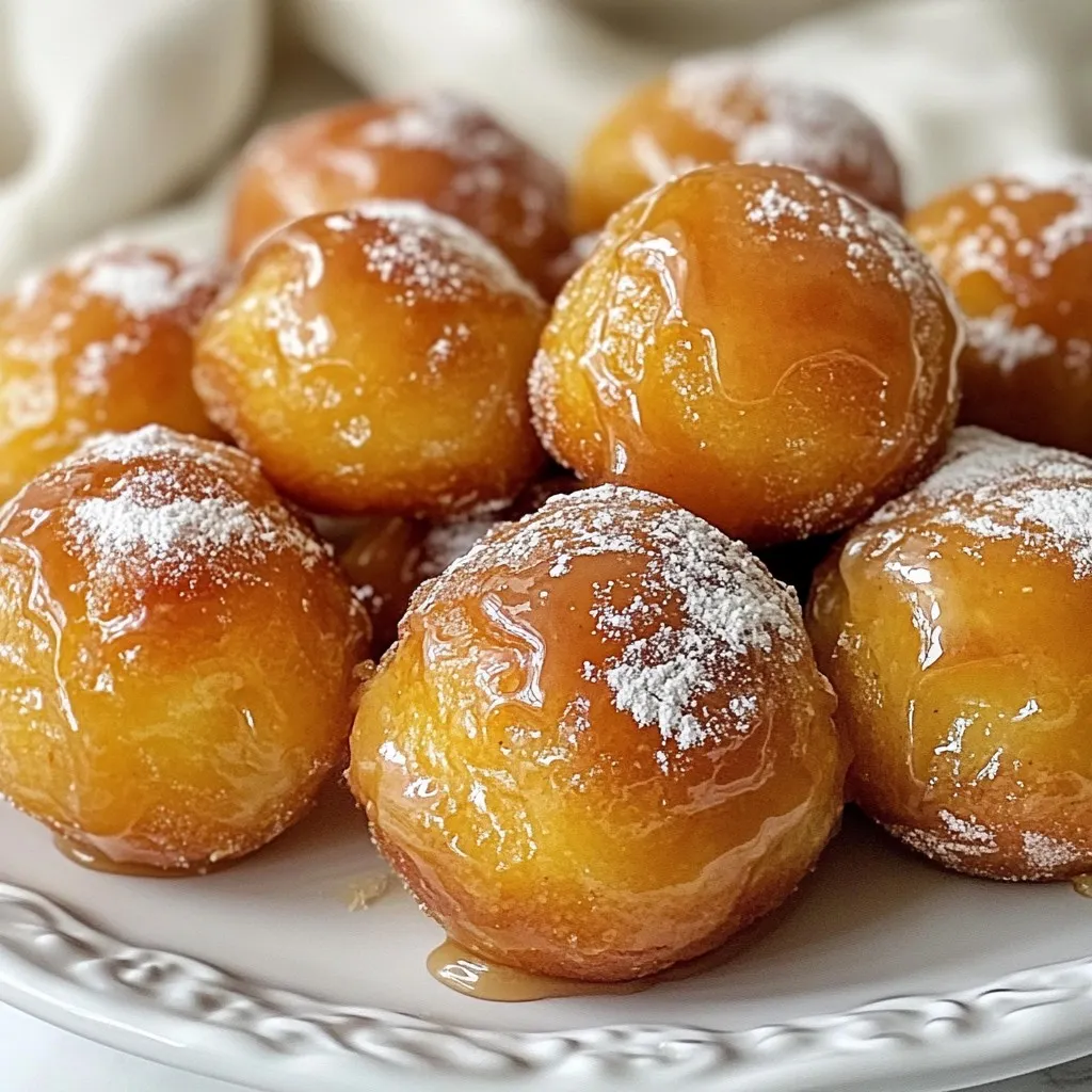Maple Glazed Donut Holes Delightful Treat Recipe